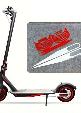 sticker set Wit/Rood